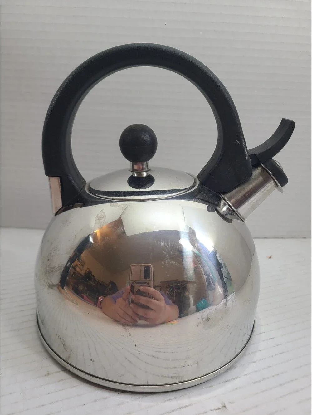 Farberware Vintage Stainless Steel Whistling Tea Kettle Model 13C